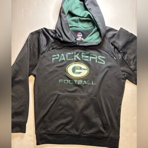 NFL Green Bay Packers Majestic Hoodie/Sweatshirt‎ Black Green Small/CH